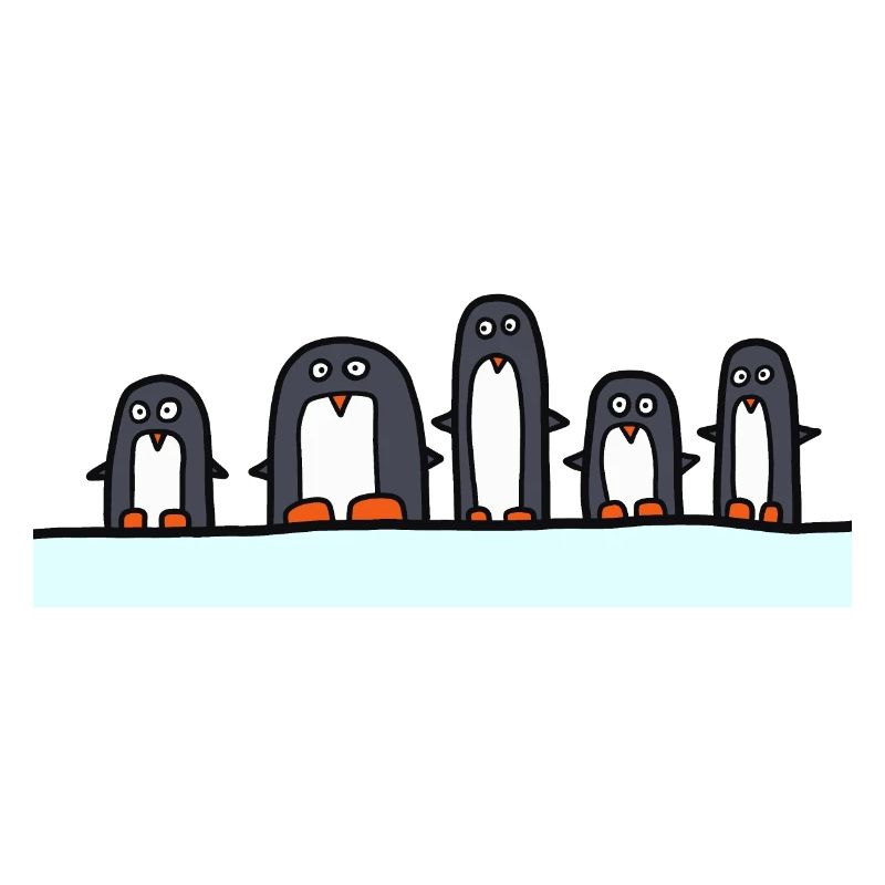 5 penguins