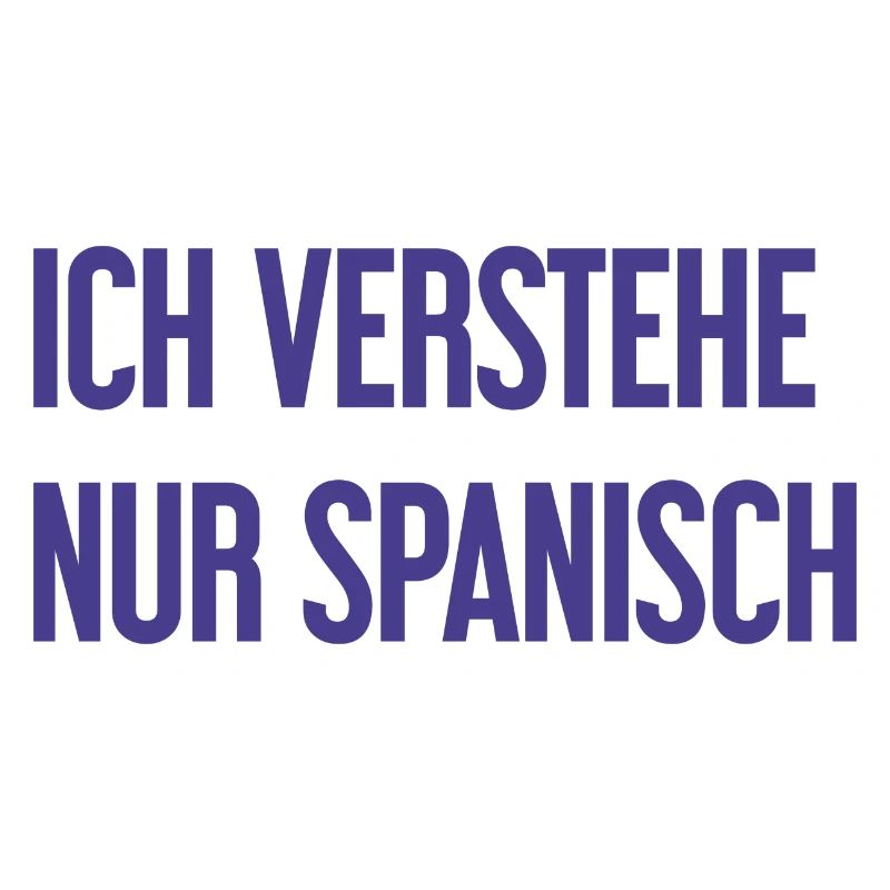 Je ne comprends que l’espagnol