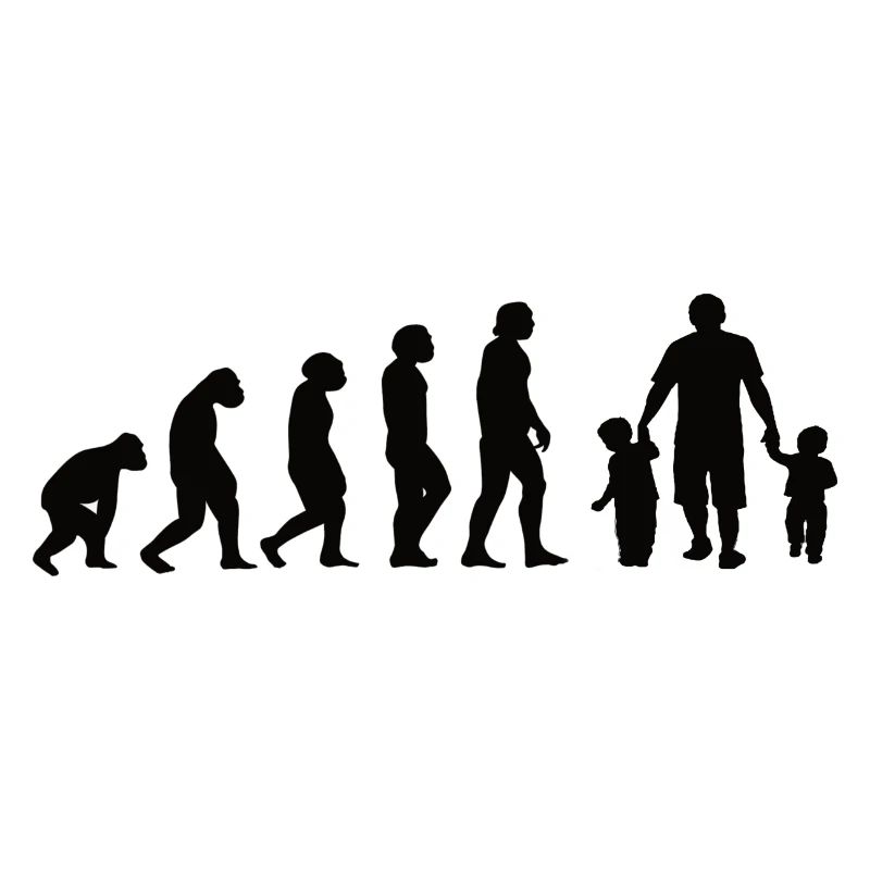 Papa Evolution Vater Vatertag