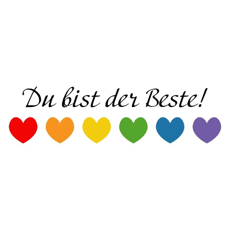 Regenbogenherzchen du bist der Beste