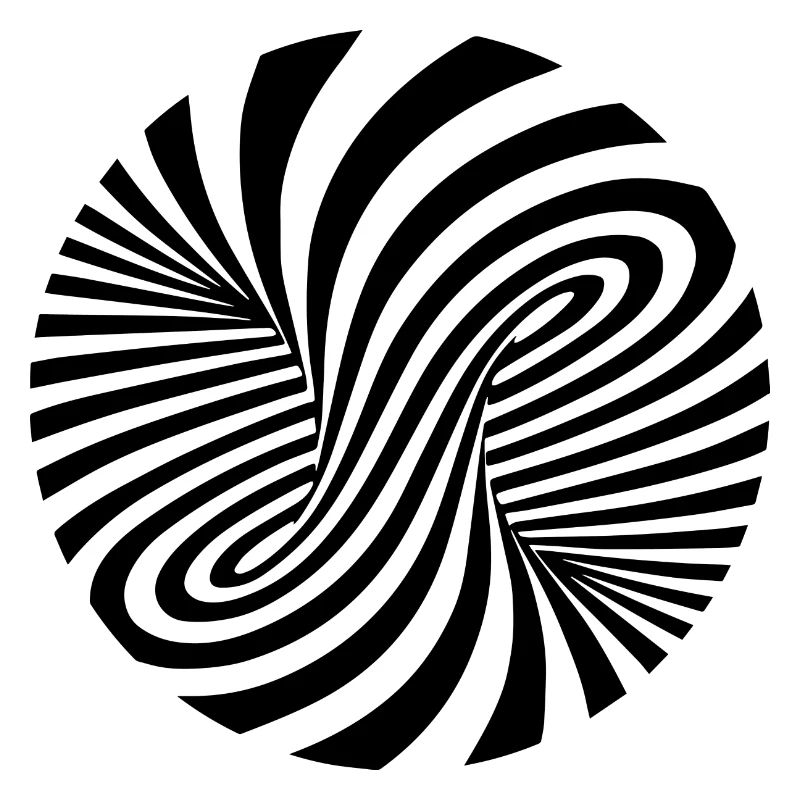 Optical illusion pattern shapes geometry gift