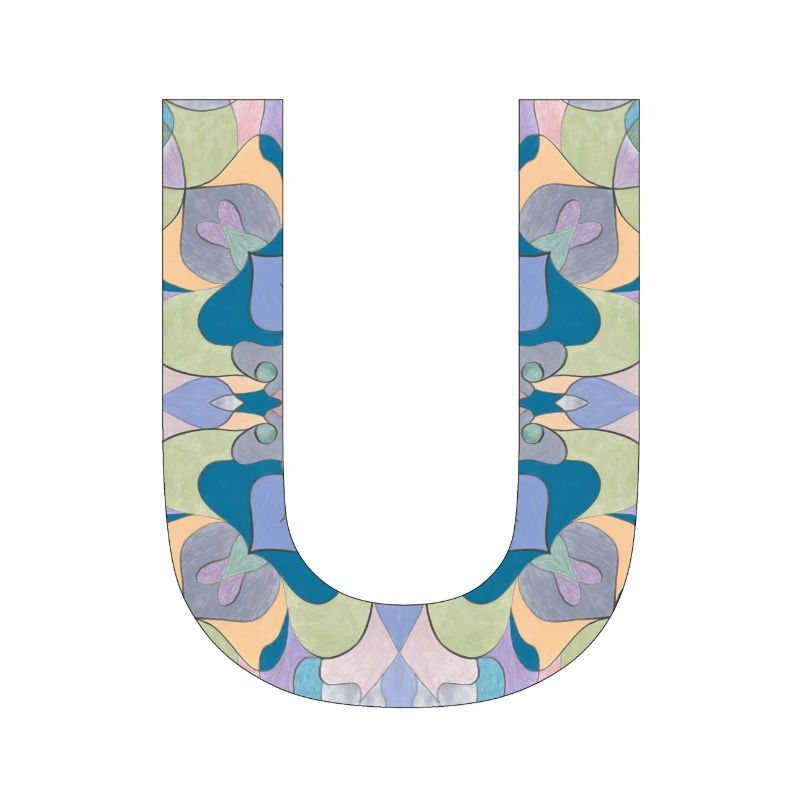 Buchstabe U im Mandala