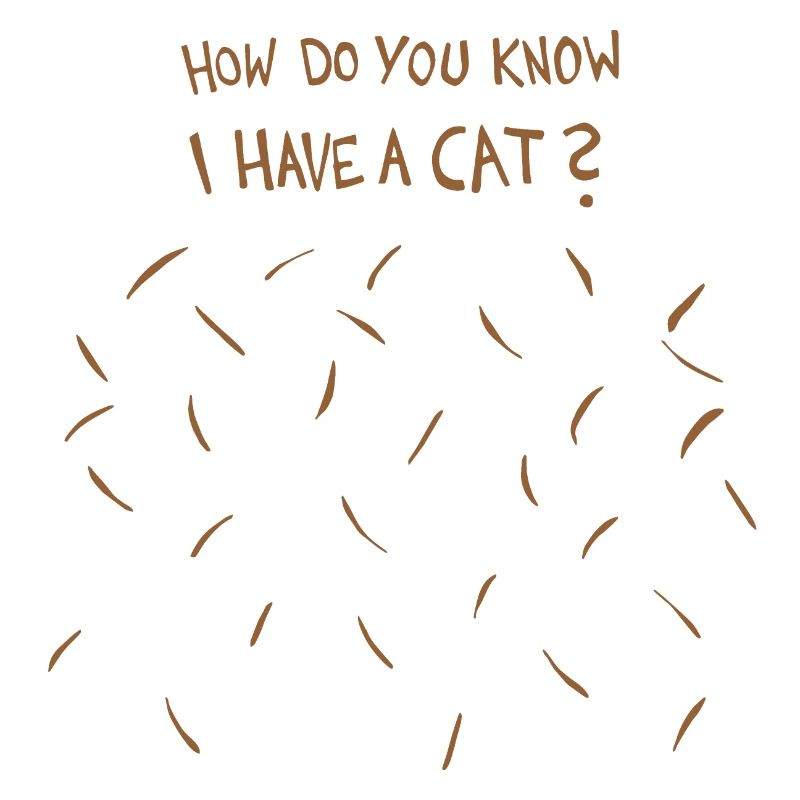 Comment savez-vous que j’ai un chat (poils de chat brun)