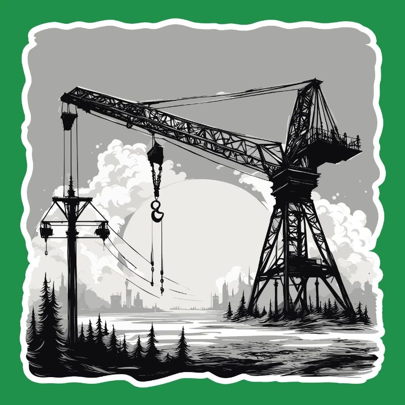 Kran / Baustelle / Seilwinde / Kransystem