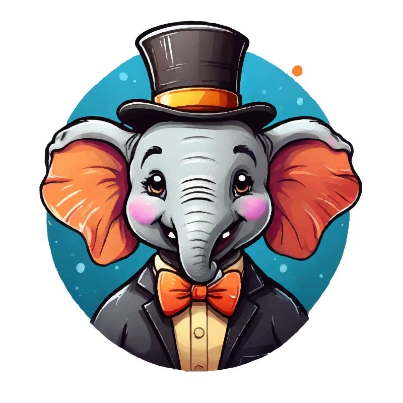 Funny Comic Elephant