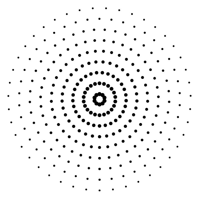 Blurry| Points | Black| gift idea