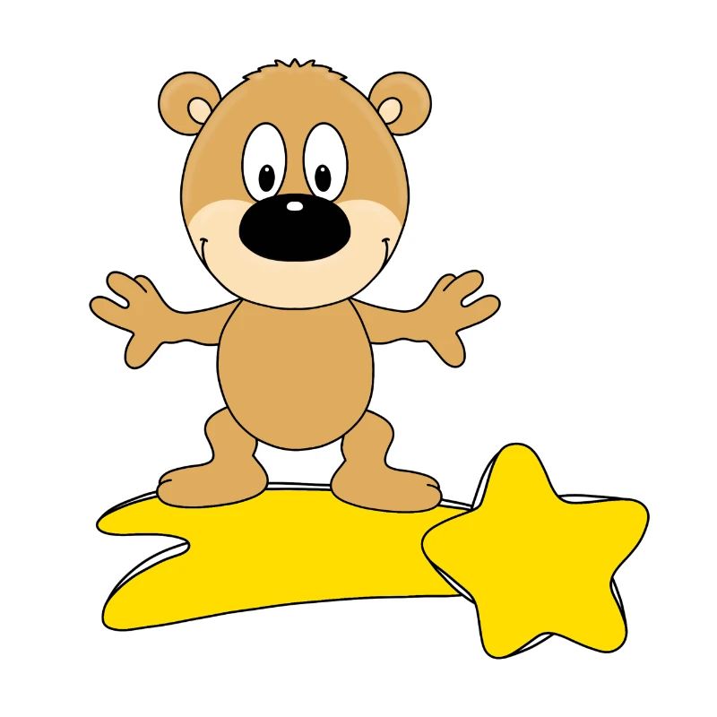 STERNSCHNUPPE - SURFER - TEDDY - BÄR - TEDDYBÄR