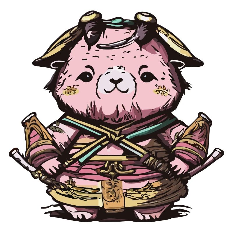 Tierischer Samurai
