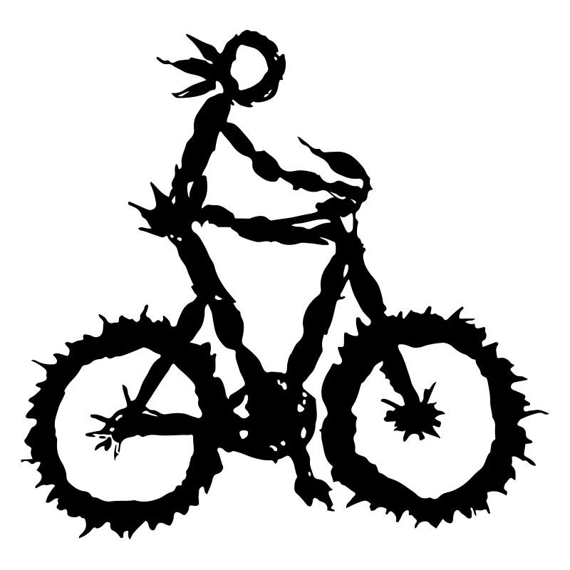 Bicycle Rider Nature Leaf