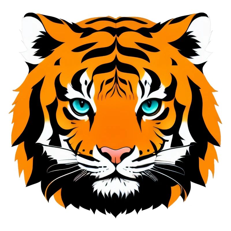 Comic Tiger Mignon Drôle Cool Dessin animé 8
