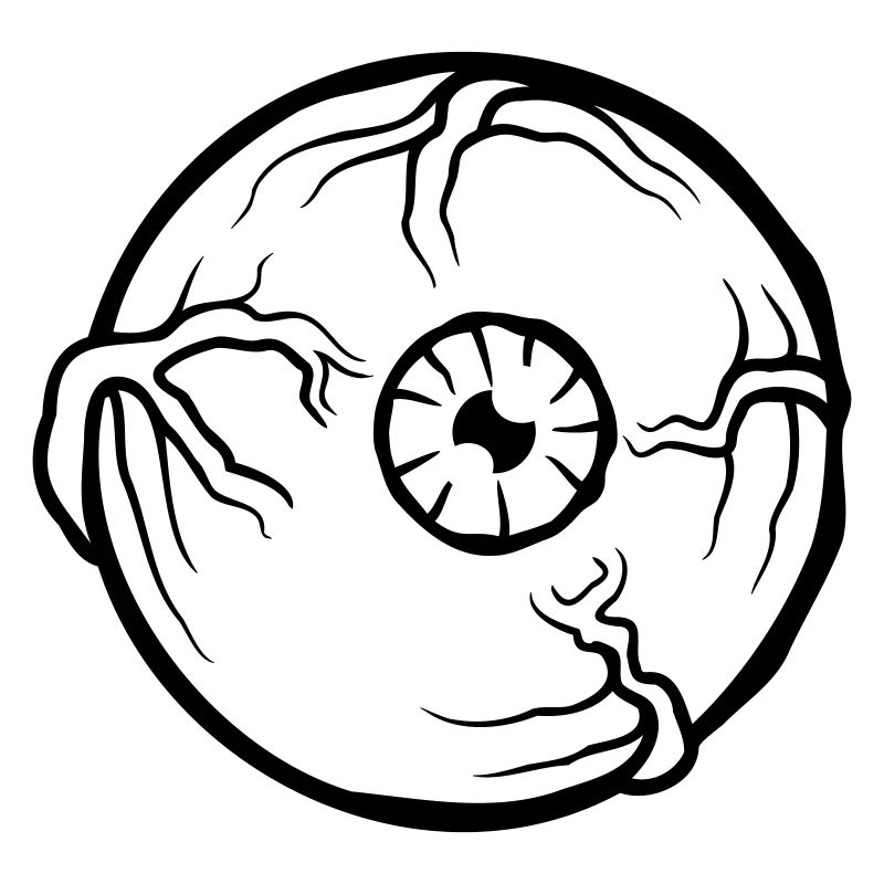 Horror eye large pupil