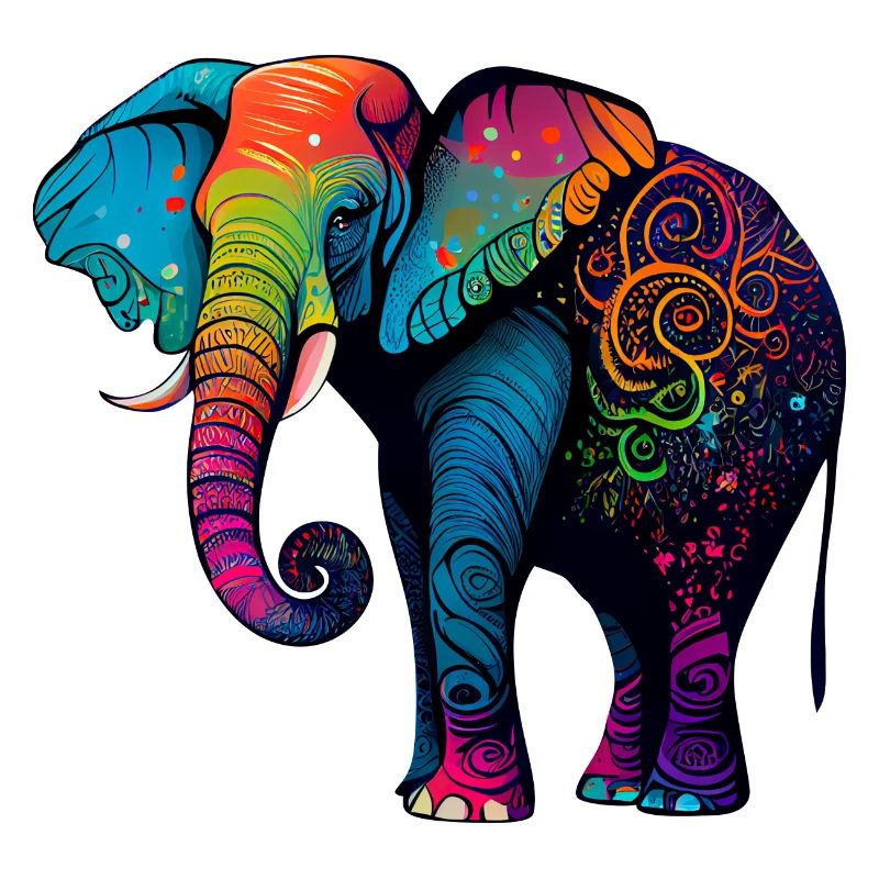 Bunter Elefant