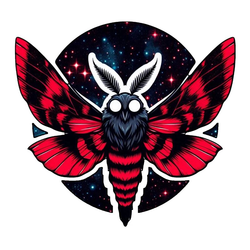 Cosmic Moth - Art Folklore Mothman