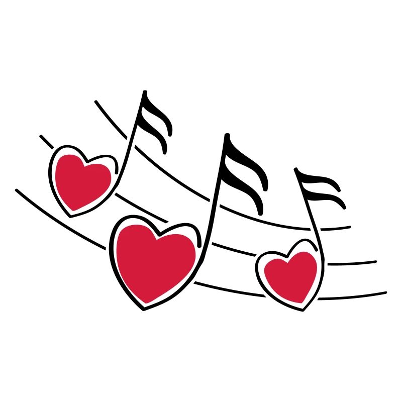 music hearts notes