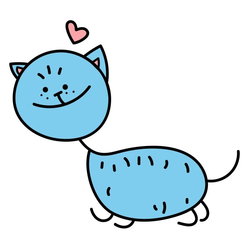 Strichmännchen Katze (b)