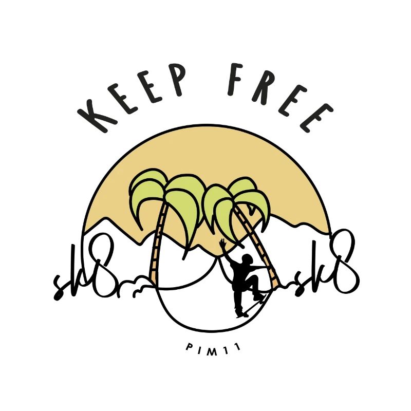 Skate - keep free (coloured)