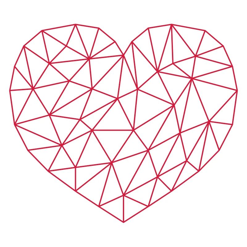 Grid Heart Pattern