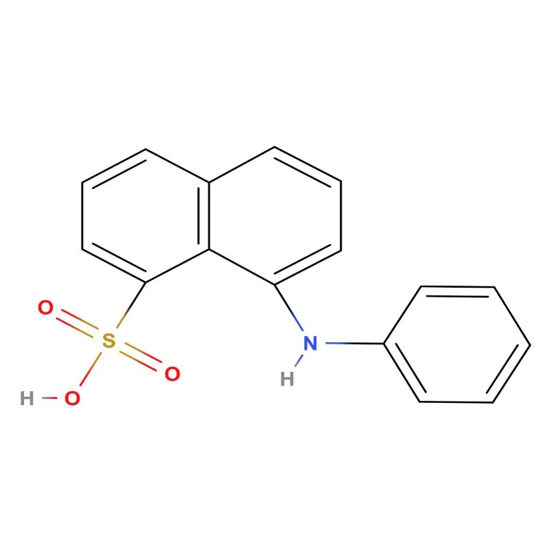 Molécule de lipase - Formule structurale colorée