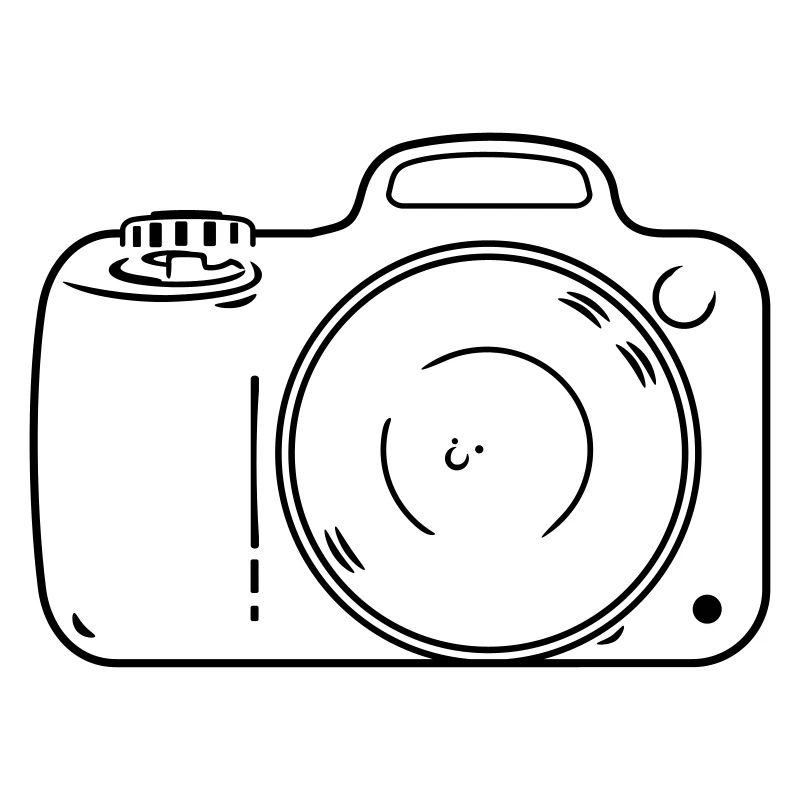 DSLR Camera (1c, Clear Lines)