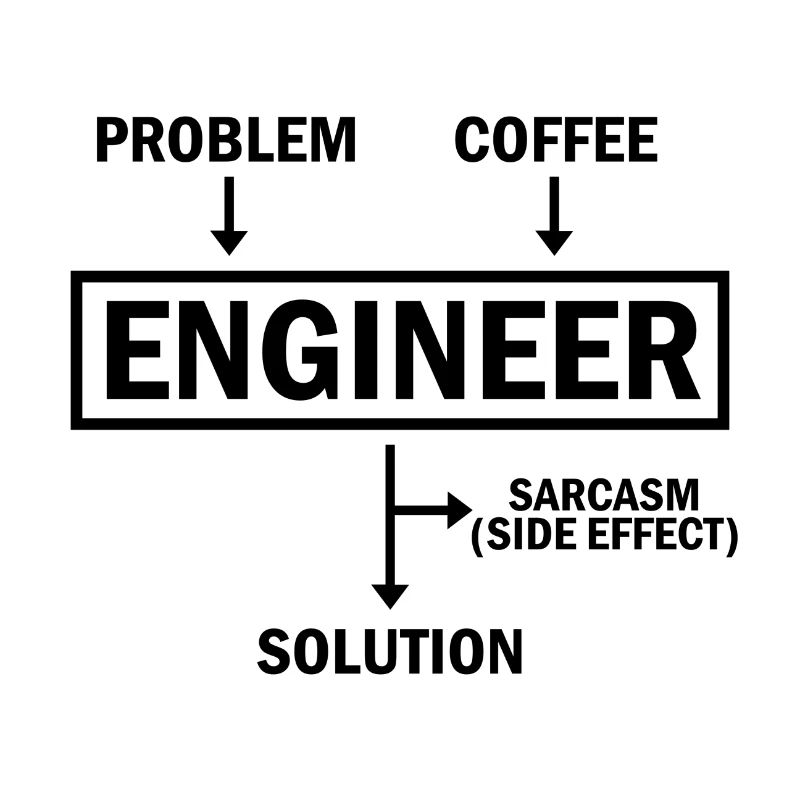 Problem Engineer Coffee Solution Sarcasm