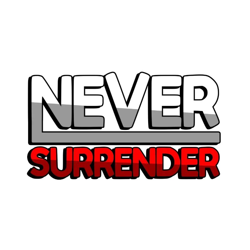 NEVER SURRENDER (Rot) - Gaming