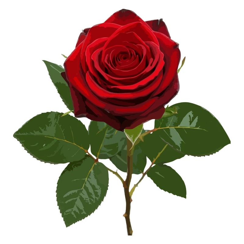Red rose deep red