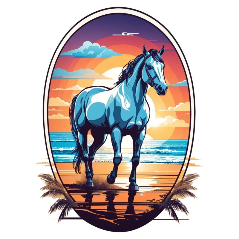 Pferd am Strand