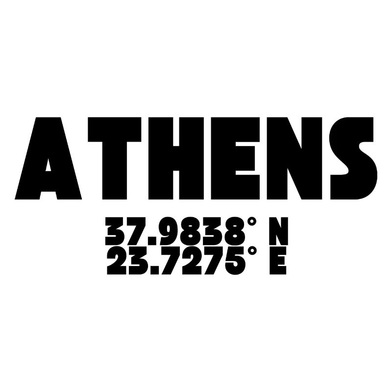 Athens / Athens - Design with coordinates