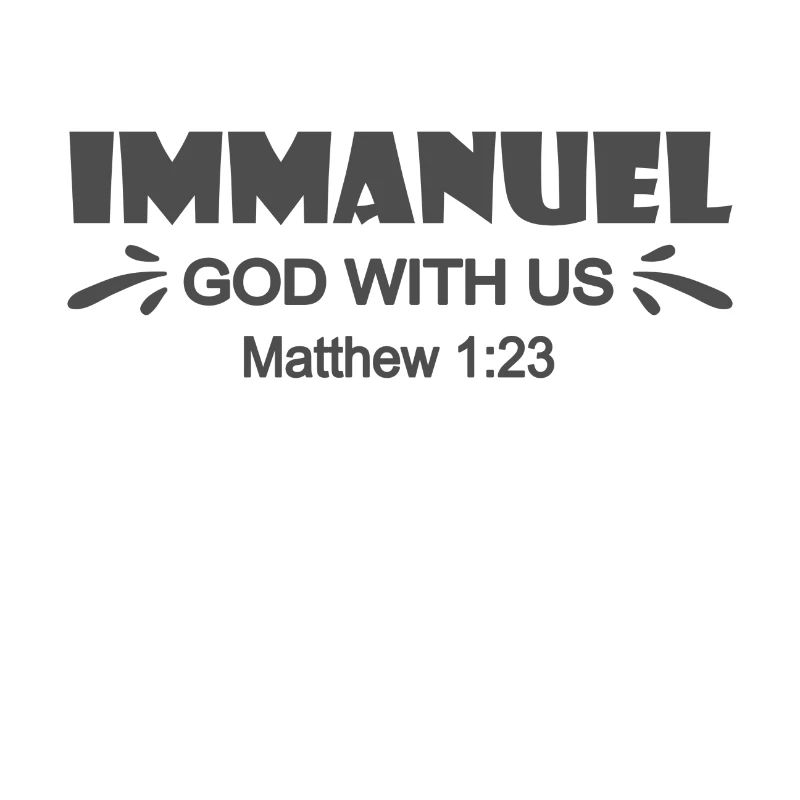 Christliches Design Immanuel bedeutet Gott mit uns