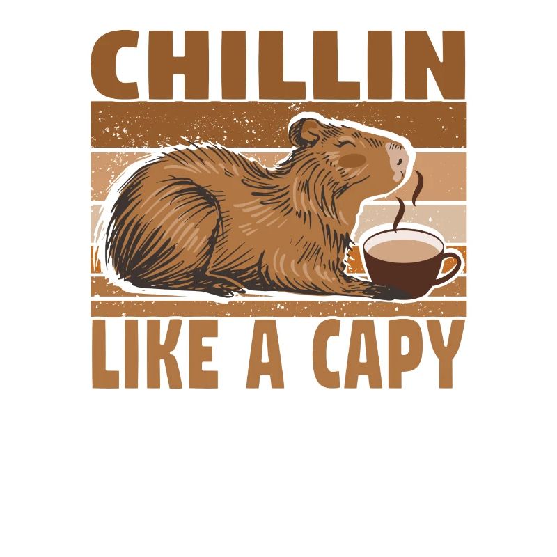 Wasserschwein Capybara Cappybara Kaffee Café