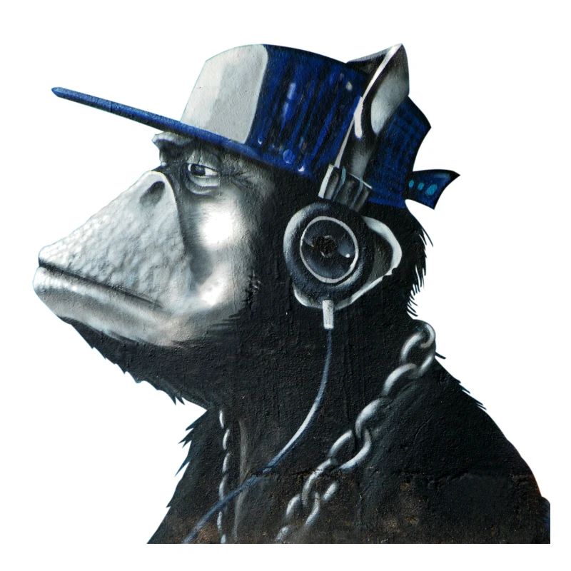 Affe Graffiti von Custom