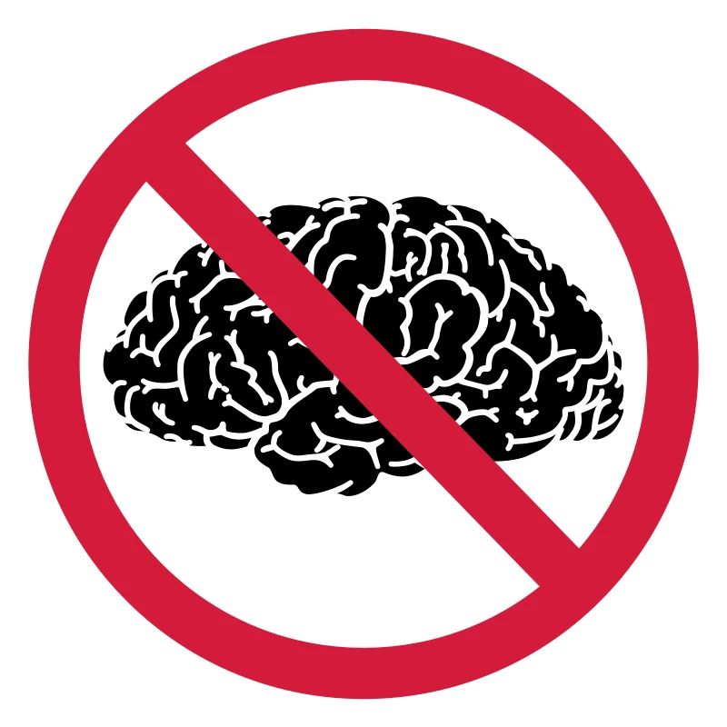 pas de cerveau permis