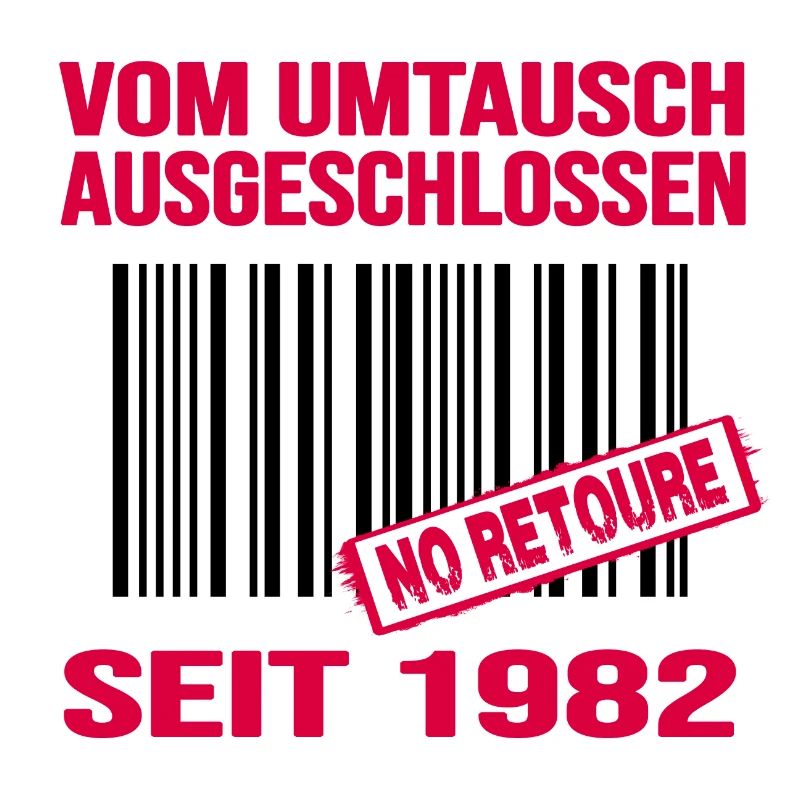 1982 geburtstag jubiläum barcode no retoure