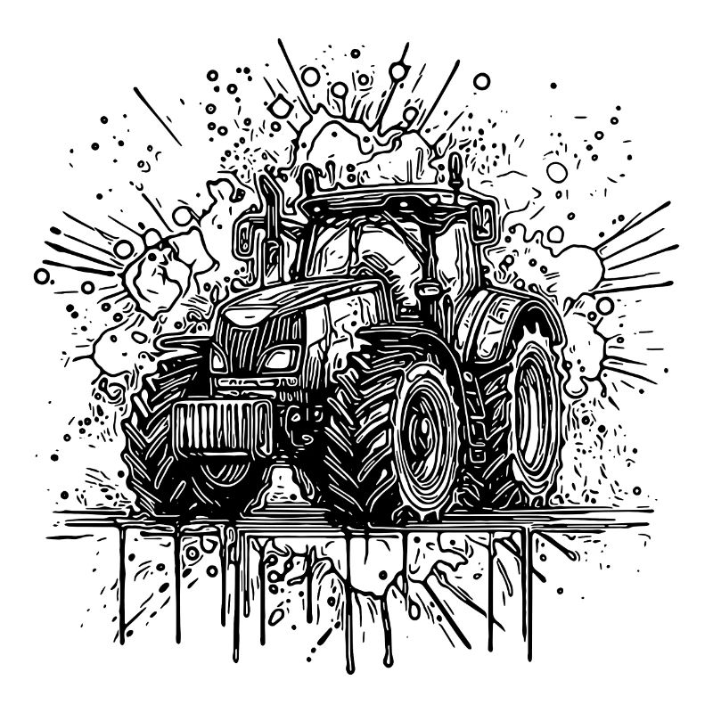 Ackerdesigner mit Traktor Feld Schlepper Experte