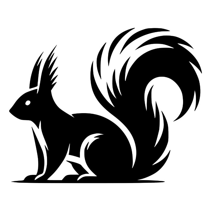 Mignon mignon écureuil Dessin