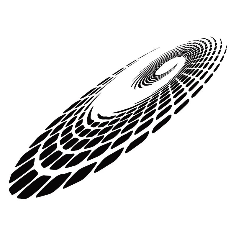 Geometric Circle Spiral Lines Points