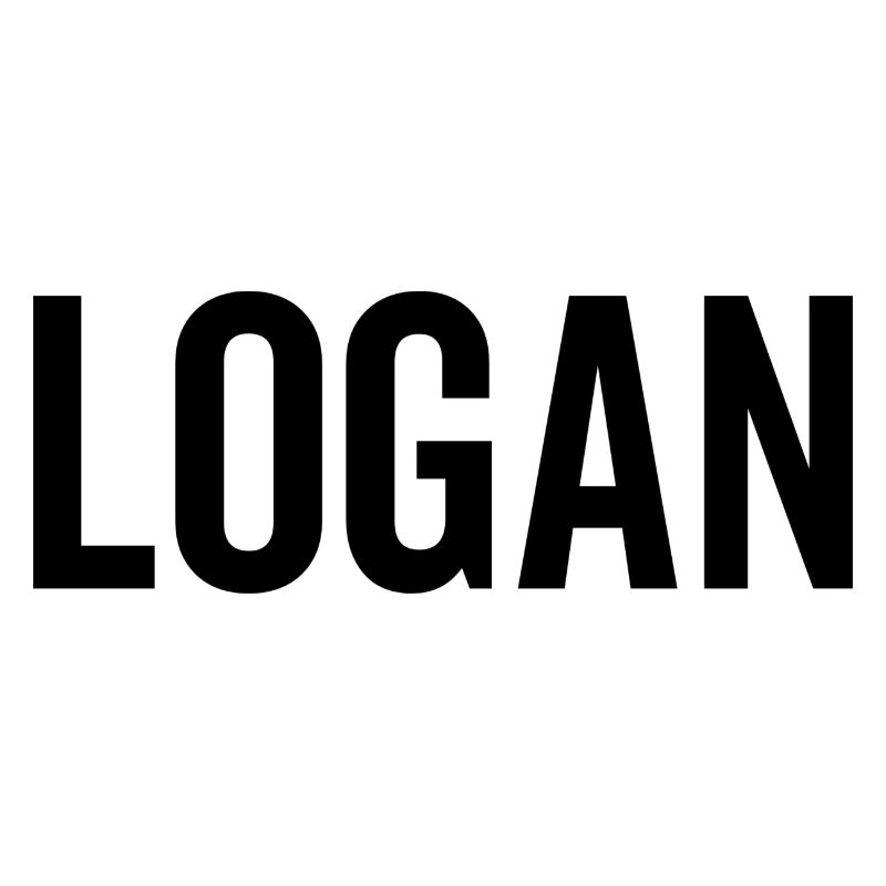 Logan Custom Name Font Text Birthday