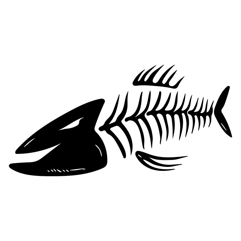 Fischkopf Vector Gräten - In allen Farben