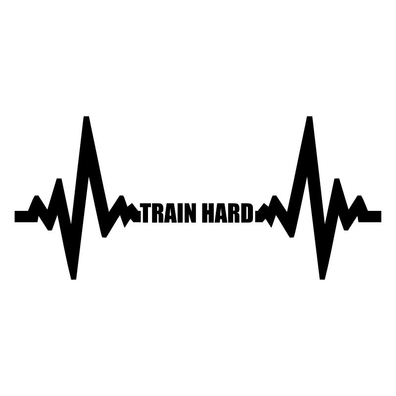 cool design puls frequenz herzschlag train hard te