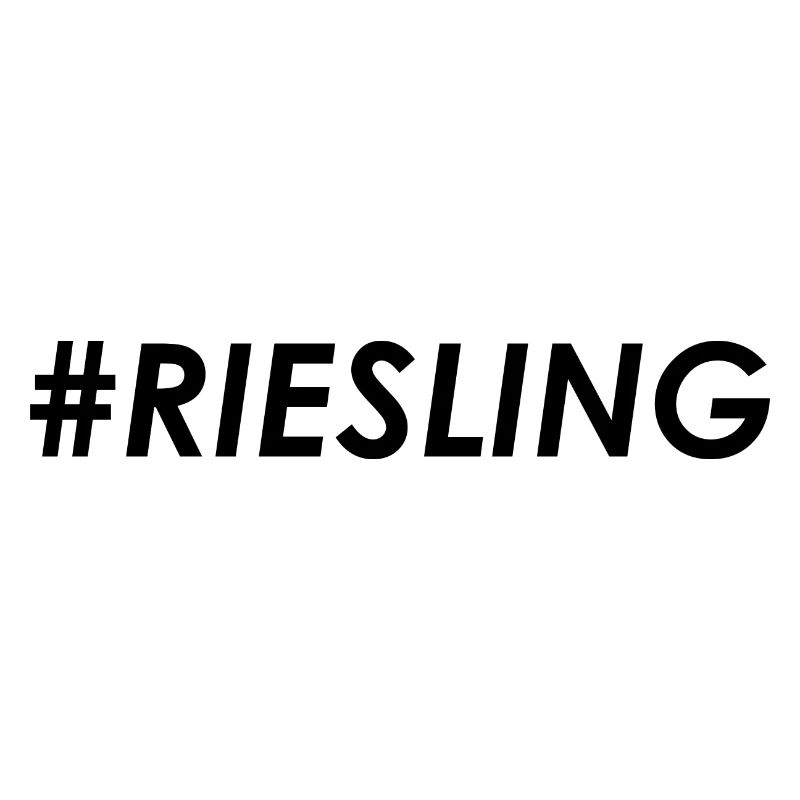 Hashtag Riesling Front schwarz