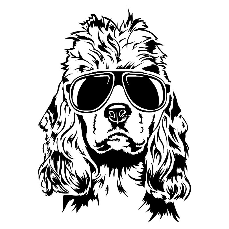 Cocker Américain Spaniel cool Portrait Wilsigns