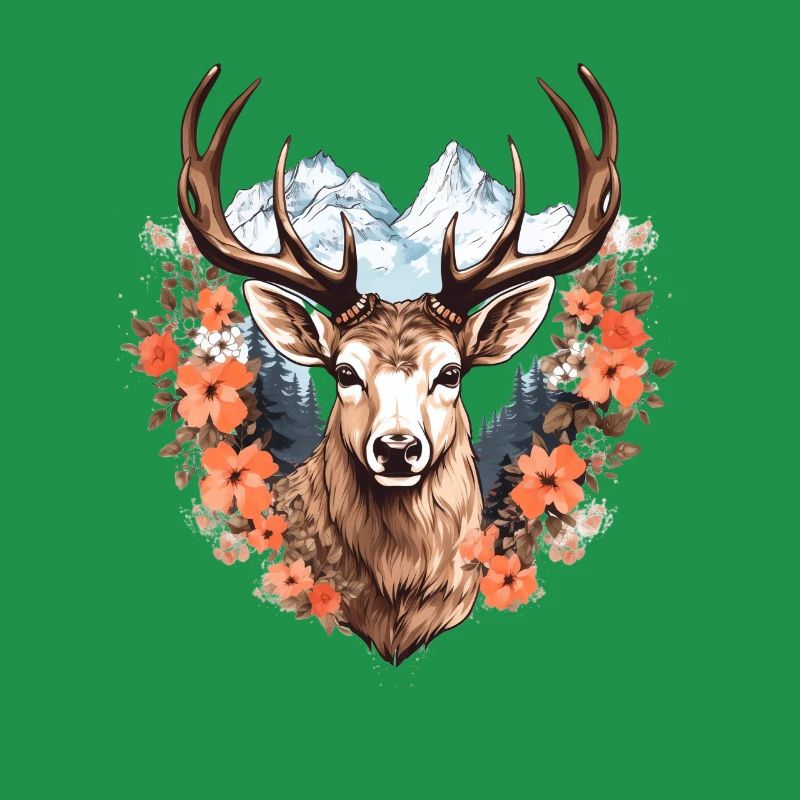 Ersatz Dirndl Hirschgeweih Hirsch