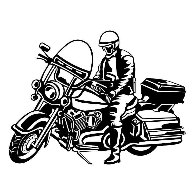 Chopper / Motorcycle 05_schwarz