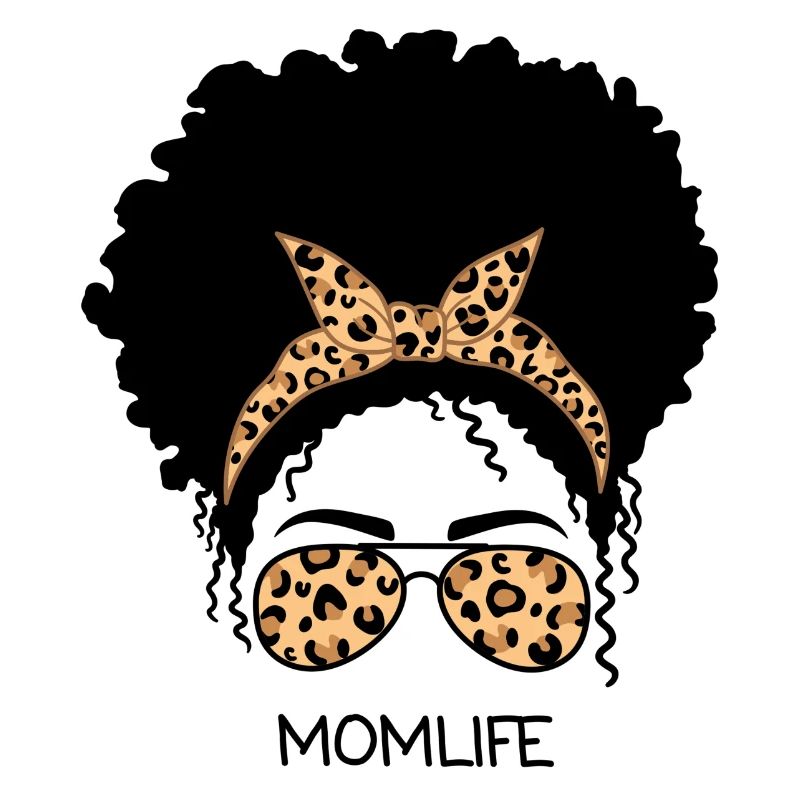 Afro Mama Leben Leopard