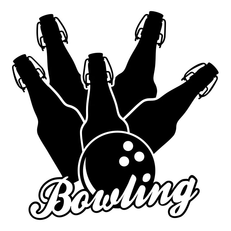 Bowling de bière monochrome