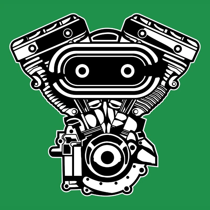 Motorcycle Engine / Engine 02_black