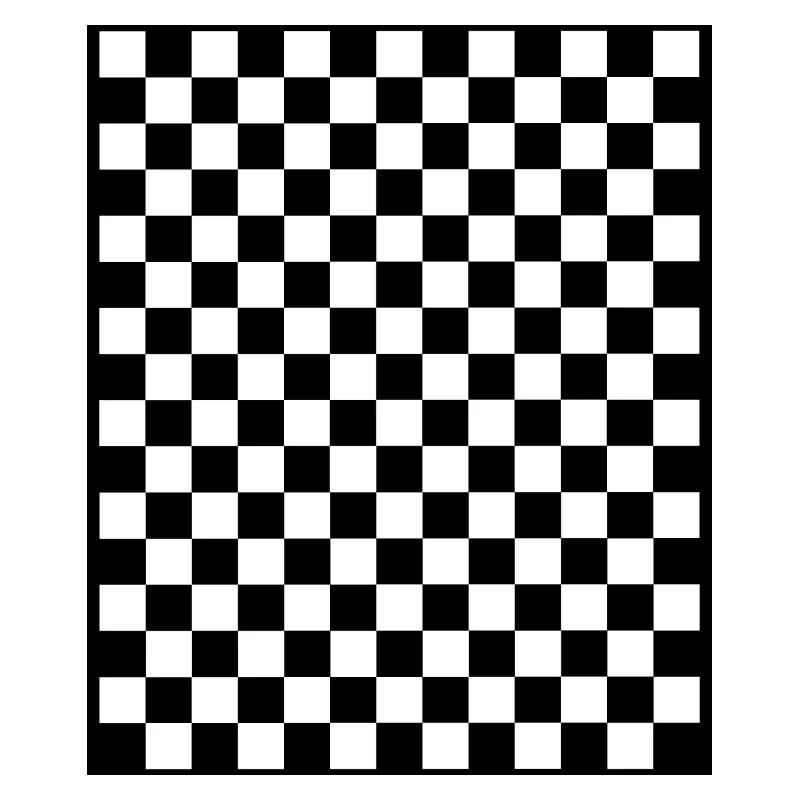 Checkerboard I Pattern Squares black and white