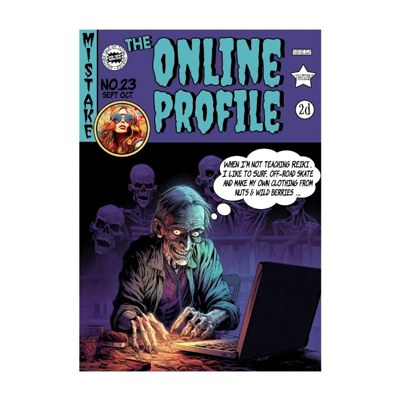 Retro Horror Comic - Das Online-Profil