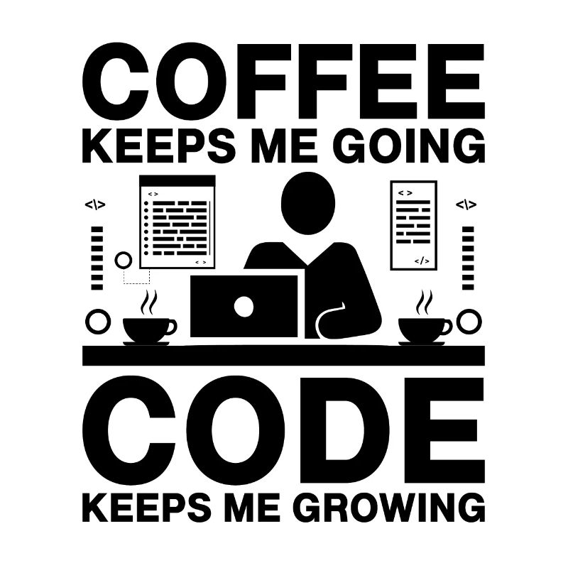 Kaffee-Codierung Programmierer Programmierer Entwickler Nerd Coff
