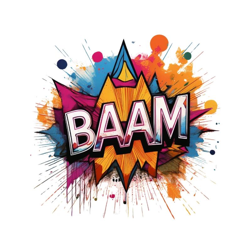 Baam Comic Sound Effect – Bold Pop Art Design